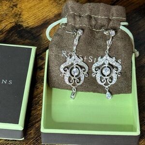 Ross Simon’s CZ drop chandelier earrings